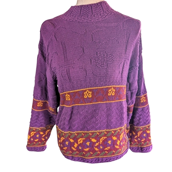 American Eagle Outfitters Sweaters - American Eagle design purple Sweater size Small